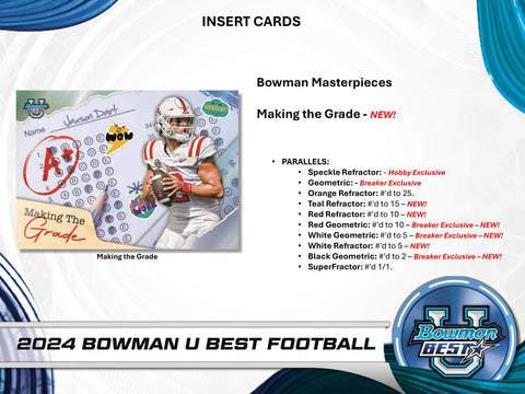 2024 Bowman University Best Football Hobby Box