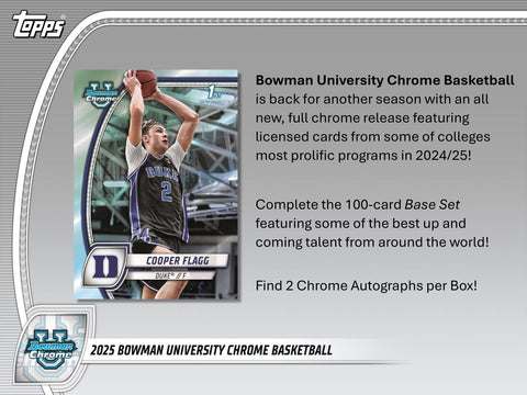 2024/25 Bowman University Chrome Basketball Hobby