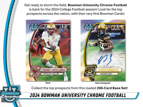 2024 Bowman University Chrome Football Hobby