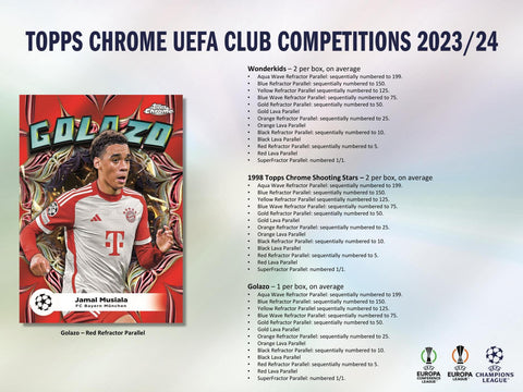 2023/24 Topps Chrome UEFA Club Competitions Soccer Hobby