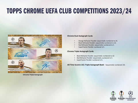 2023/24 Topps Chrome UEFA Club Competitions Soccer Hobby