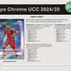 2024/25 Topps Chrome UEFA Club Competitions Soccer Hobby Jumbo