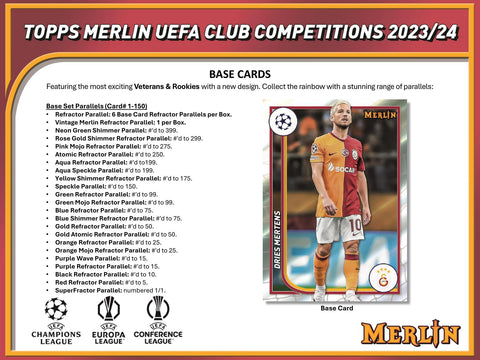 2023/24 Topps Chrome Merlin UEFA Club Competitions Soccer Hobby