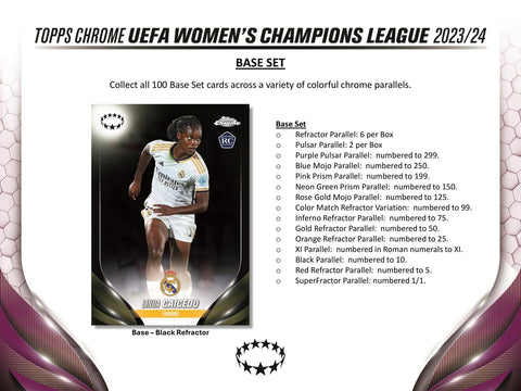 2023/24 Topps Chrome UEFA Women's Champions League Soccer Hobby