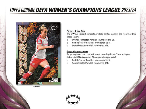 2023/24 Topps Chrome UEFA Women's Champions League Soccer Hobby