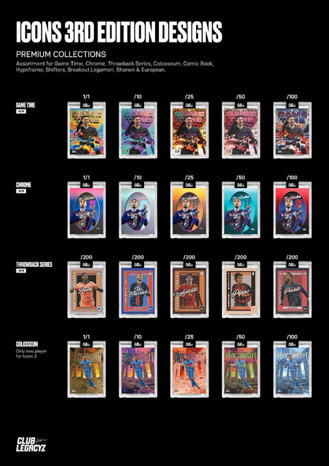 2026 Club Legacyz Icons Soccer Third Edition Hobby