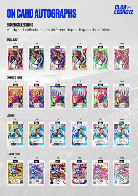 2025 Club Legacyz Icons Soccer Second Edition Hobby