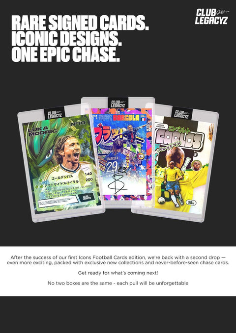 2025 Club Legacyz Icons Soccer Second Edition Hobby