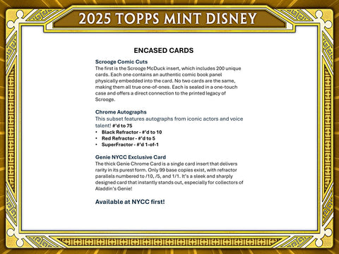 Disney Mint Hobby (Topps 2025)