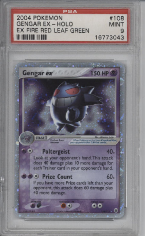 2004 Pokemon Gengar EX-Holo EX #108 Fire Red Leaf Green PSA 9 Cert #16773043