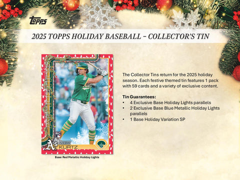 2025 Topps Holiday Baseball Tin