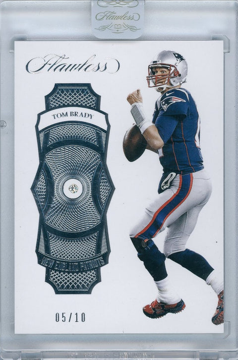 2017 Panini Football Flawless #58 Tom Brady Diamond 05/10