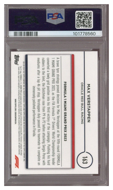 2024 Topps Chrome F1 Max Verstappen Gold 20/50 #163 PSA 10