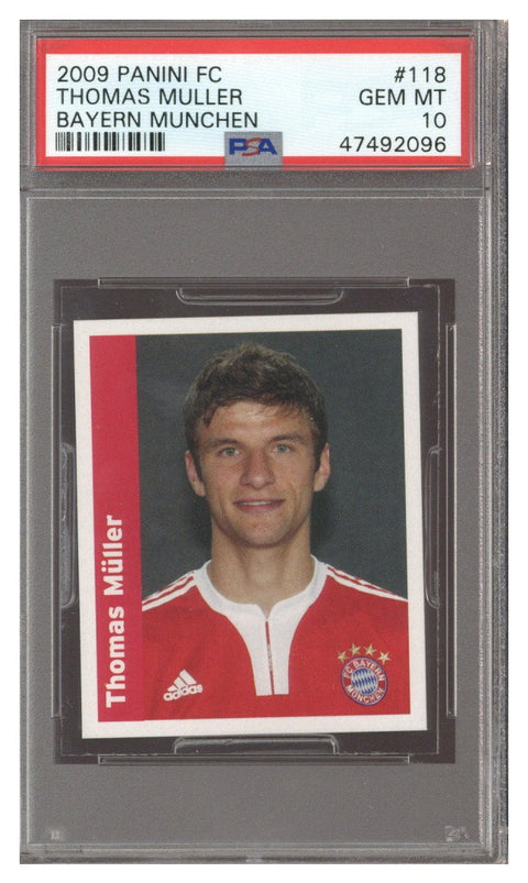 2009 Panini FC Bayern Munchen Thomas Muller ROOKIE #118 PSA 10 GEM MINT
