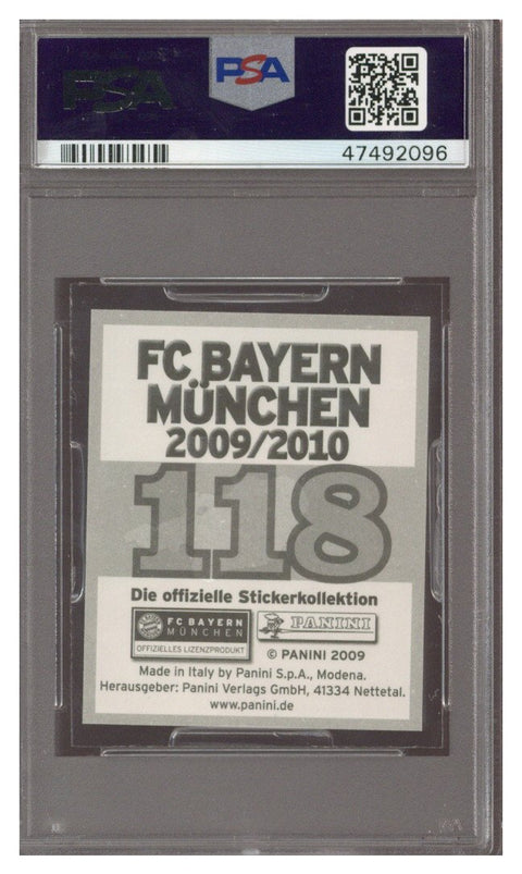 2009 Panini FC Bayern Munchen Thomas Muller ROOKIE #118 PSA 10 GEM MINT