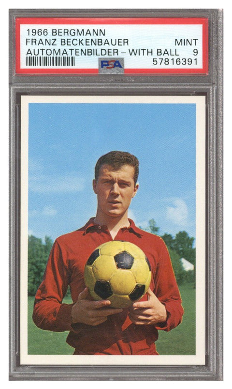 1966 Bergmann Automatenbilder Franz Beckenbauer W/ BALL PSA 9 MINT
