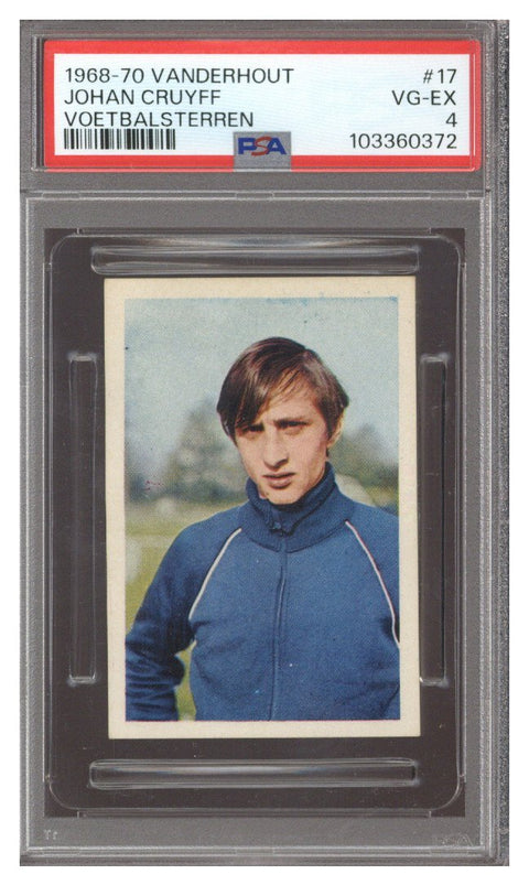 1968-70 VANDERHOUT VOETBALSTERREN #17 JOHAN CRUYFF ROOKIE RC PSA 4