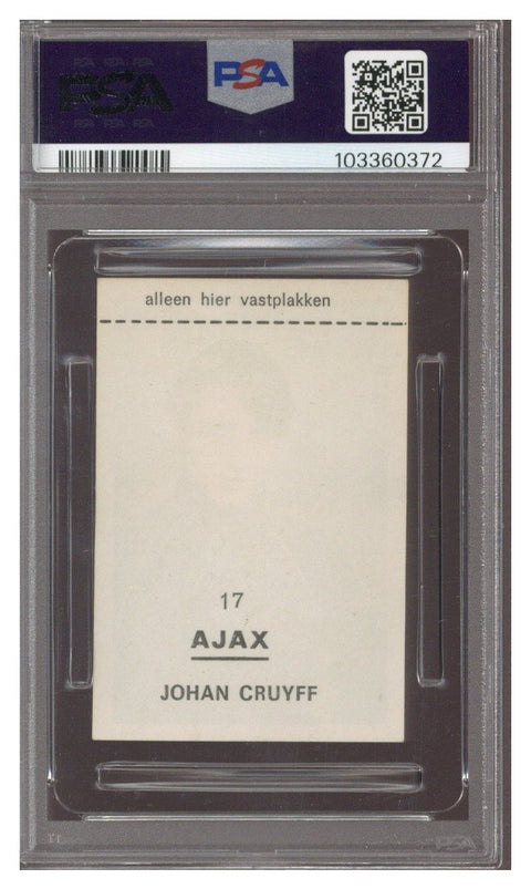 1968-70 VANDERHOUT VOETBALSTERREN #17 JOHAN CRUYFF ROOKIE RC PSA 4