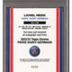 Lionel Messi 2023 Topps Chrome PSG Auto RWB Refractor 43/50 #AU-LM PSA 9