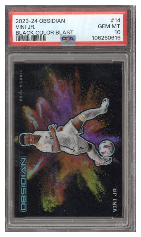 2023 PANINI OBSIDIAN BLACK COLOR BLAST #14 VINI JR. PSA 10