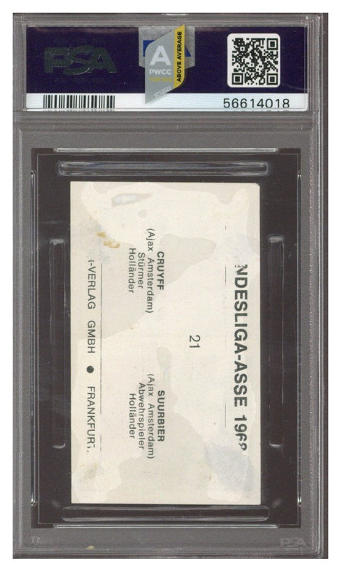 1967 Sicker-Verlag Bundesliga Asse Johan Cruyff ROOKIE #21 PSA 1 PR