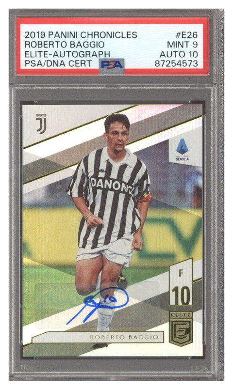 2019 Chronicles Roberto Baggio Elite Auto #E-26 PSA 9