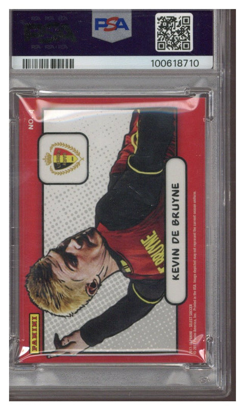 2017-18 Panini Select Kevin De Bruyne Kaboom PSA 8