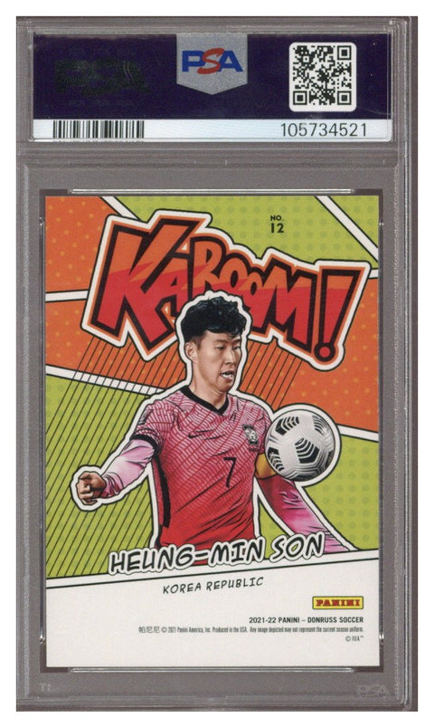 2021 Donruss Road To Qatar Kaboom! Heung-Min Son #12 PSA 9 MINT
