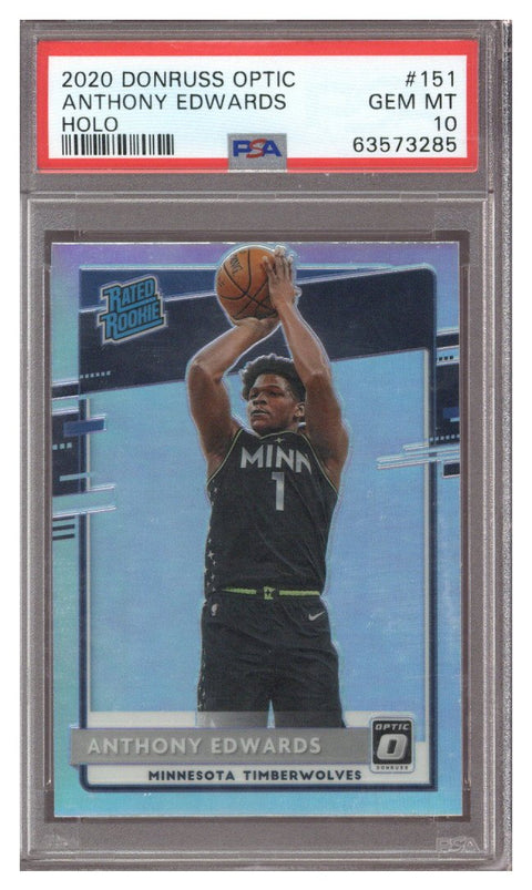2020/21 Optic Anthony Edwards Holo PSA 10