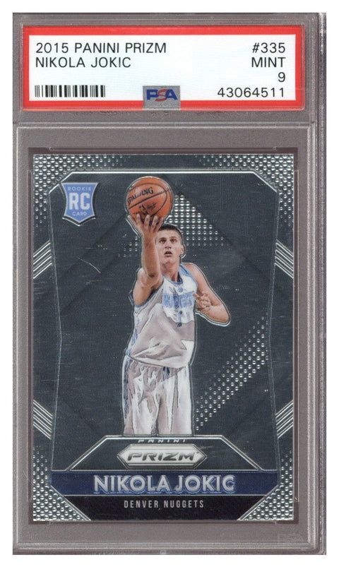 2015 Panini Prizm Nikola Jokic ROOKIE #335 PSA 9 MINT (Singles Buy)