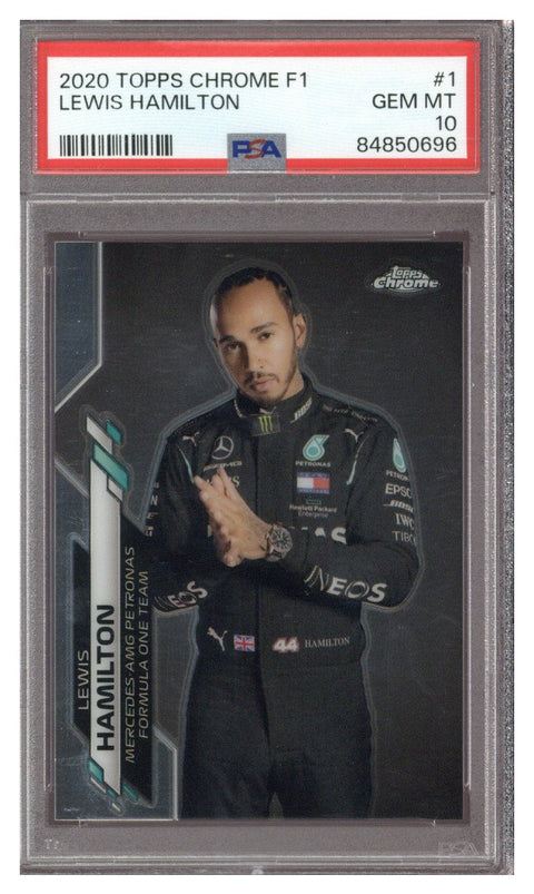 2020 Topps Chrome F1 Lewis Hamilton #1 PSA 10