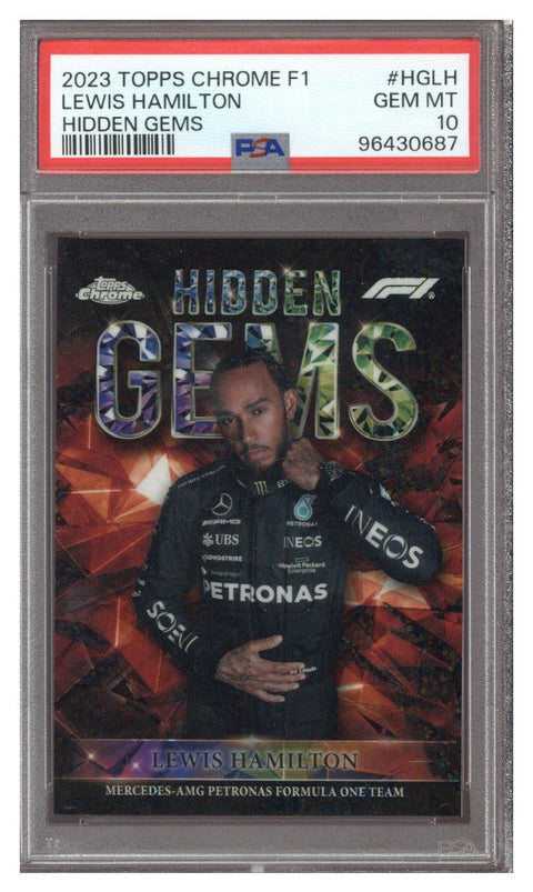 2023 Topps Chrome Lewis Hamilton Hidden Gems PSA 10