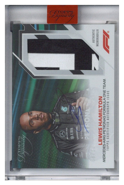 2023 Topps Dynasty F1 Lewis Hamilton Patch Auto 08/10