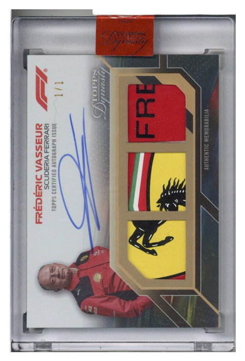 *Gold 1/1* 2023 Topps Dynasty F1 Frederic Vasseur Triple Relic Auto