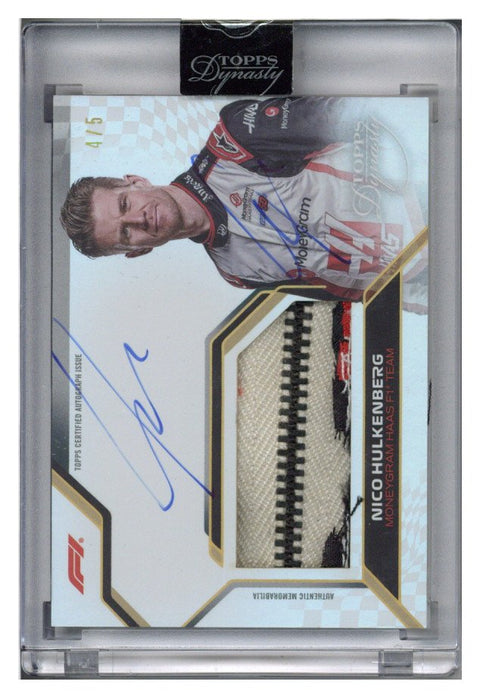2024 Topps Dynasty F1 Suit Zipper Auto Nico Hulkenberg 4/5 Signed Twice