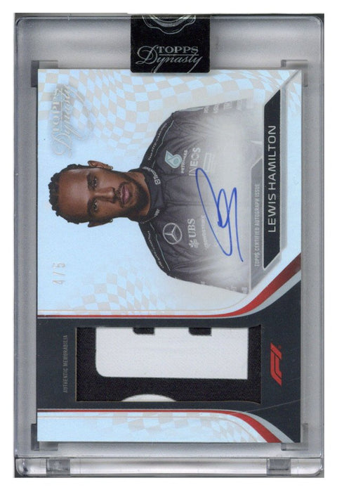 2024 Topps Dynasty Formula 1 Lewis Hamilton PATCH AUTO /5 #DAP-LHAIV