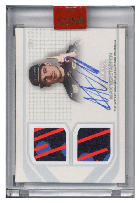 2021 Topps Dynasty Formula 1 Max Verstappen Dual Patch Auto 8/10 #SDD-MV