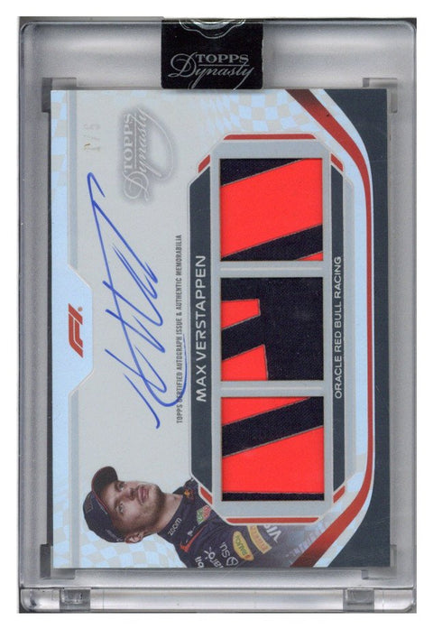 2024 Topps Dynasty F1 Patch Auto 1/5 Max Verstappen Triple Relic