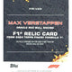 2024 Topps Finest F1 Max Verstappen Formulas Relic Blue 25/75