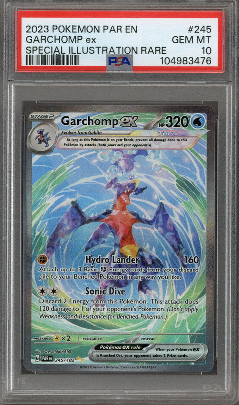 2023 Garchomp EX SIR 245/182 PSA 10
