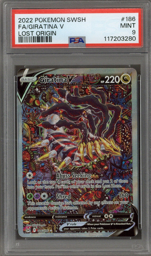 2022 Pokemon Lost Origin Giratina 186/196 PSA 9
