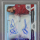 2022-2023 Topps Chrome UCC Kluivert/Bergkamp Chrome Dual Autographs #KB /99 PSA 9