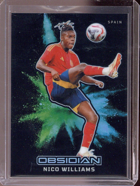 2024/25 Panini Obsidian Nico Williams Black Color Blast #3