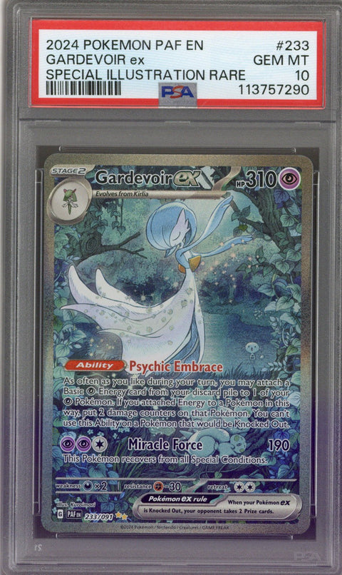 Pokemon Paldea Fates Gardevoir ex SIR PSA 10 #233 *113757290*