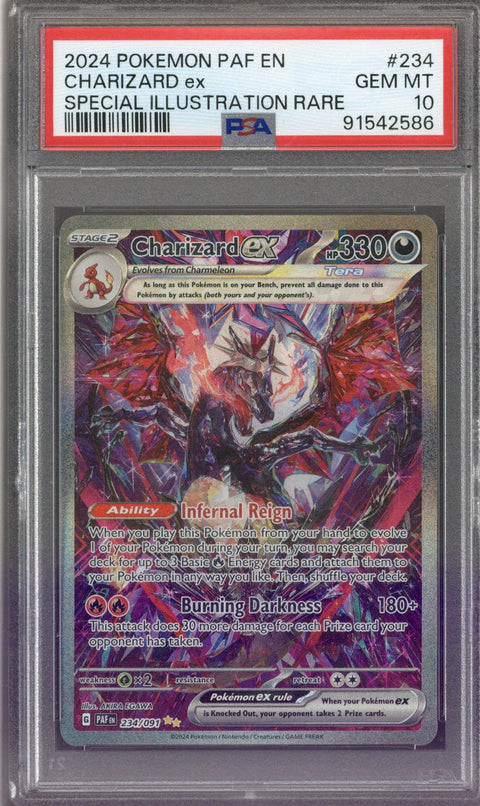 Pokemon Paldean Fates Charizard ex SIR PSA 10