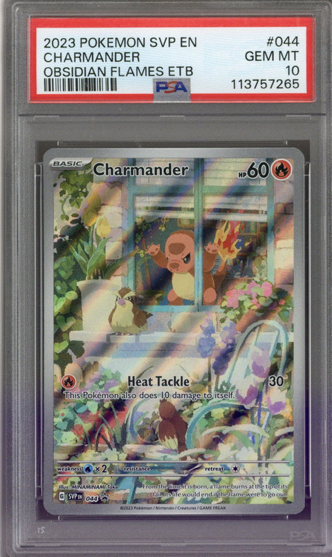 Pokemon Obsidian Flames Charmander ETB Promo PSA 10 #44