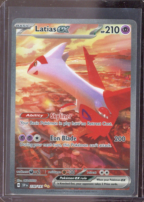 Pokemon SV08: Surging Sparks 239/191 Latias ex  Near Mint