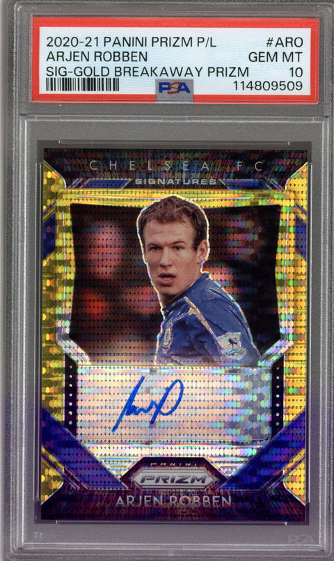 2020 Prizm Arjen Robben Gold Breakaway PSA 10 #7/10