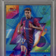 2023/24 Finest UCC Lamine Yamal Blue Aqua Vaporwave /250 PSA 10