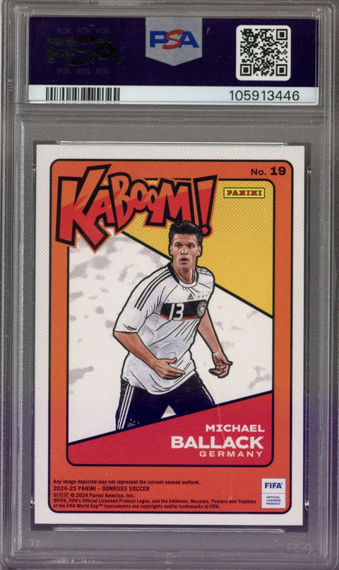 2024/25 Donruss Michael Ballack Kaboom PSA 9